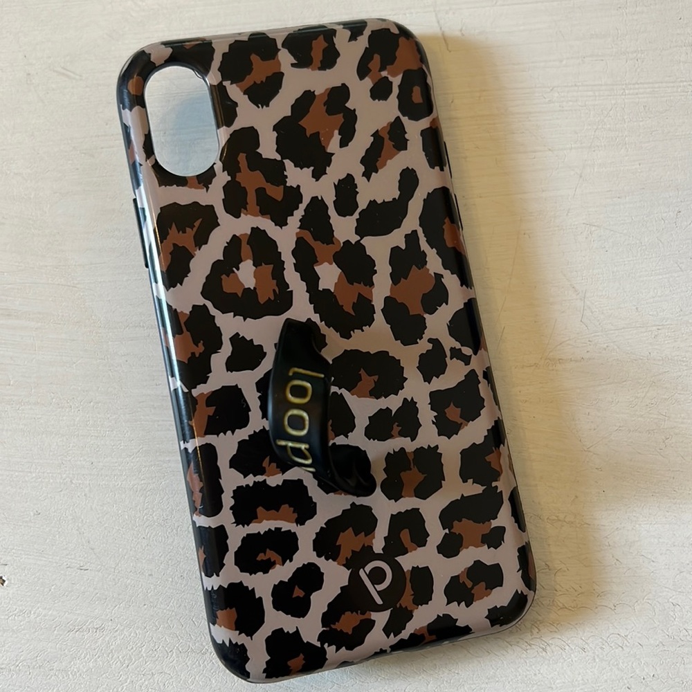 iPhone X Loopy Case cheetah print
